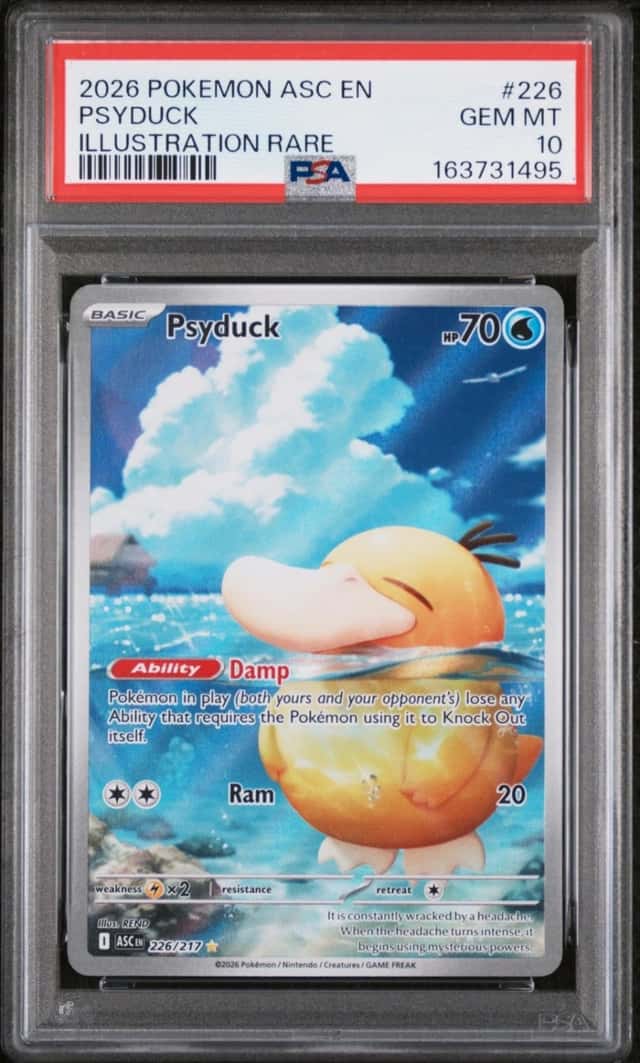 2026 POKEMON ASC EN-ASCENDED HEROES ILLUSTRATION RARE #226 PSYDUCK PSA 10
