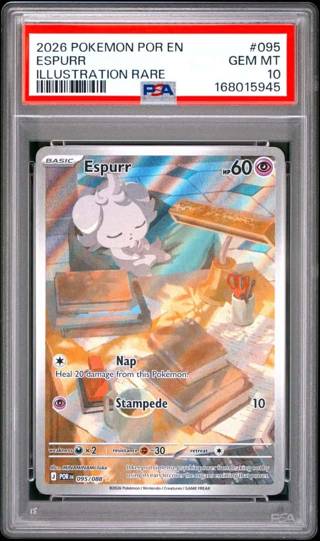 2026 POKEMON POR EN-PERFECT ORDER ILLUSTRATION RARE #095 ESPURR PSA 10