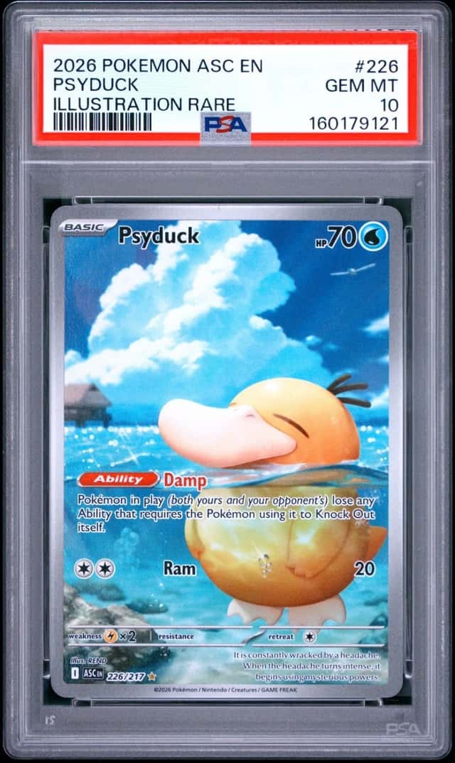 2026 POKEMON ASC EN-ASCENDED HEROES ILLUSTRATION RARE #226 PSYDUCK PSA 10