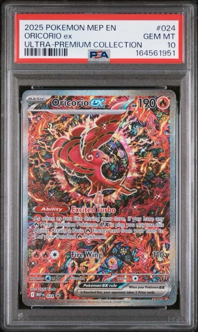 2025 POKEMON MEP EN ORICORIO EX ULTRA PREMIUM COLLECTION PSA 10