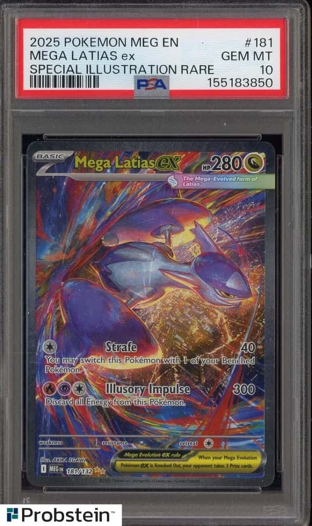 2025 Pokemon MEG EN Special Illustration Rare #181 Mega Latias ex PSA 10