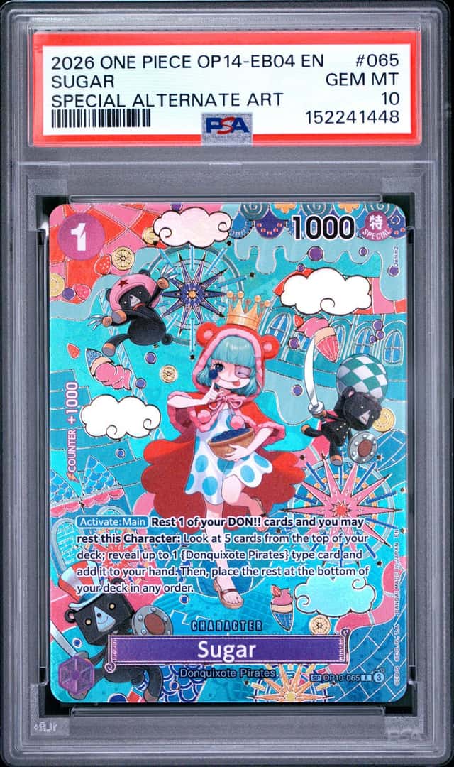 2026 One Piece OP14-EB04 EN #065 Sugar Special Alternate Art SP PSA 10 GEM MINT