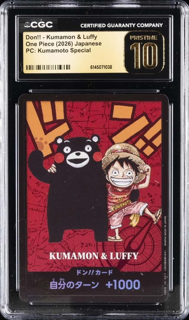2026 ONE PIECE JPN KUMAMOTO SPECIAL DON!! KUMAMON & LUFFY CGC 10 PRISTINE