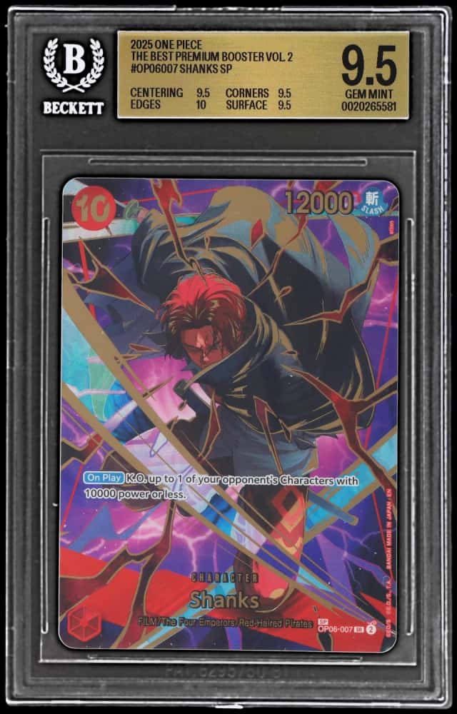 2025 One Piece the Best Premium Booster Volume 2 Special Alternate Art Shanks #OP06007