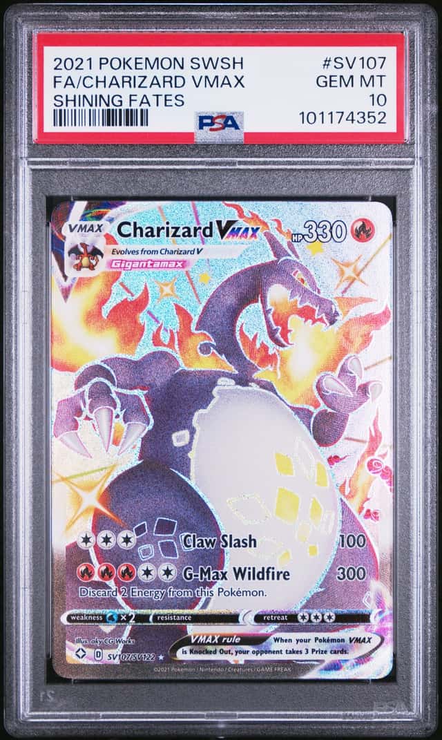 2021 Pokemon Sword and Shield Shining Fates Shiny Vault Charizard Vmax #SV107