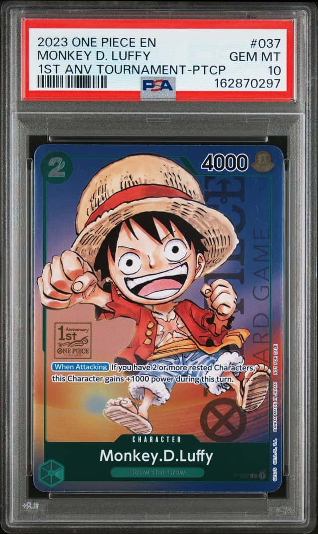 2023 One Piece Promo 1st Anniversary Tournament Participant Monkey D. Luffy #P-037