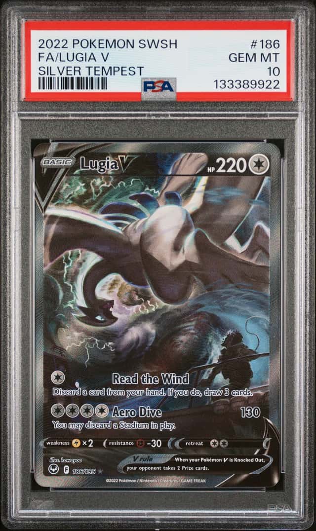 2022 Pokemon Sword and Shield Silver Tempest Lugia V #186