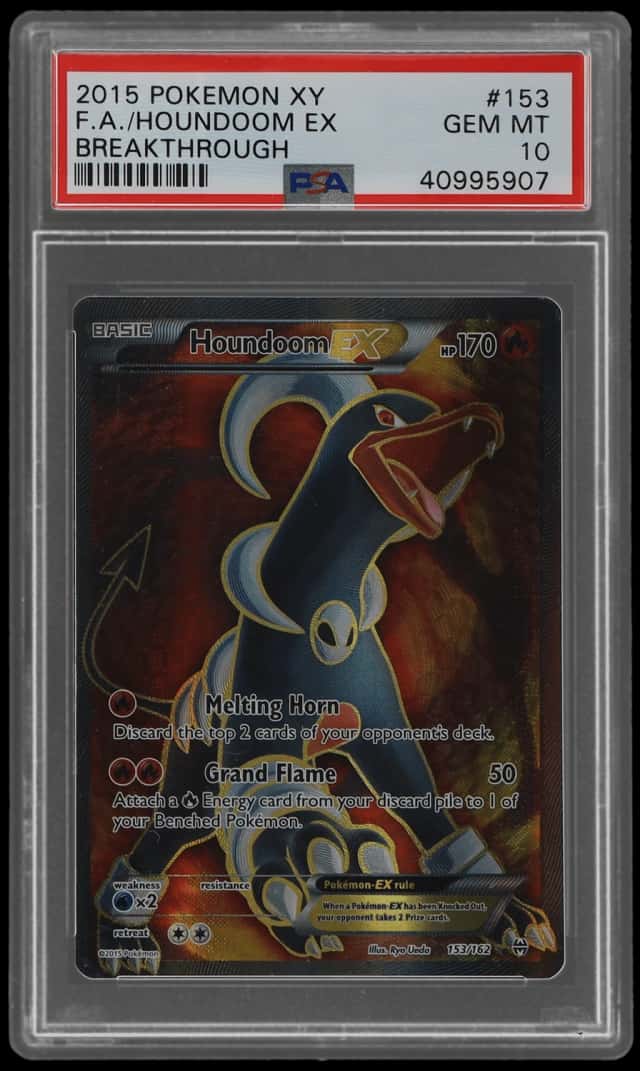 2015 Pokemon XY Breakthrough Houndoom Ex #153