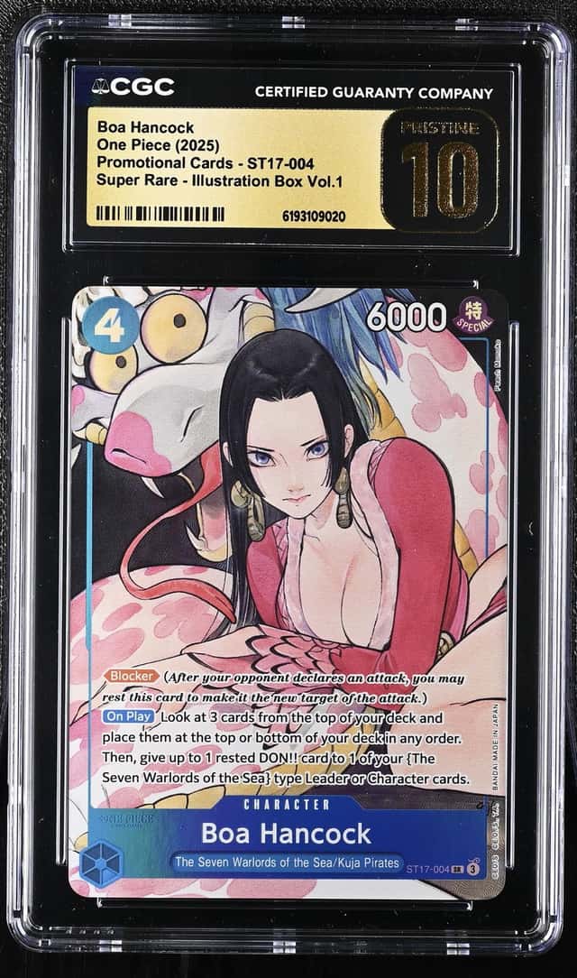 BOA HANCOCK ONE PIECE PROMO ILLUSTRATION BOX SUPER RARE CGC 10 PRISTINE Q7128