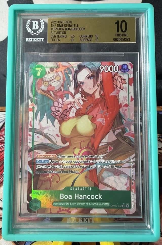 2026 One Piece The Time of Battle OP16032 Boa Hancock Alt Art BGS 10 PRISTINE