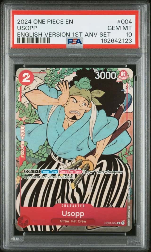 One Piece Usopp English Version 1st Anniversary Set 004 PSA 10 Gem Mint