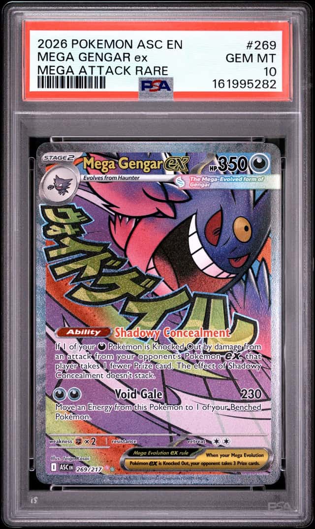 2026 POKEMON ASC EN-ASCENDED HEROES MEGA ATTACK RARE #269 MEGA GENGAR EX PSA 10