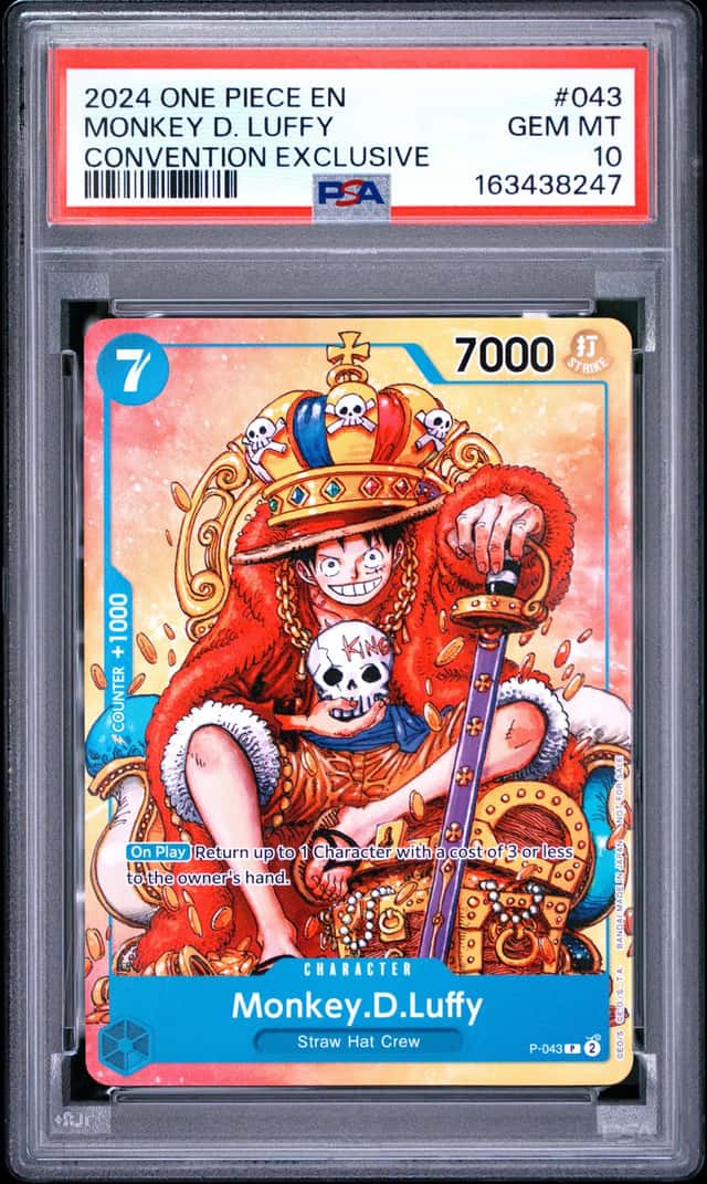2024 One Piece Monkey D. Luffy Convention Exclusive PROMO P-043 PSA 10 #2024