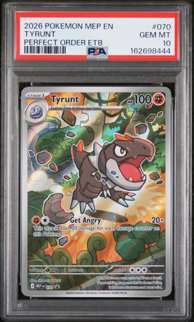 2026 POKEMON MEP EN-ME BLACK STAR PROMO #070 TYRUNT PSA 10