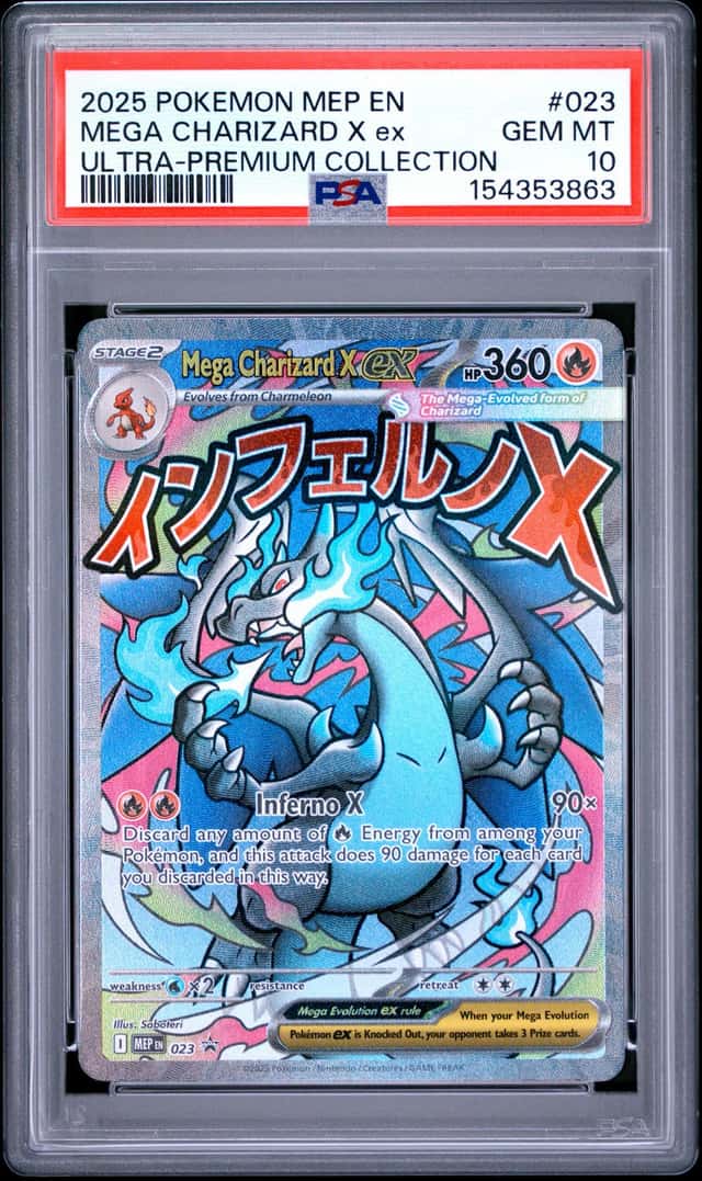 Pokemon Mega Charizard X EX #023 Me: Mega Evolution Promo Holo PSA 10