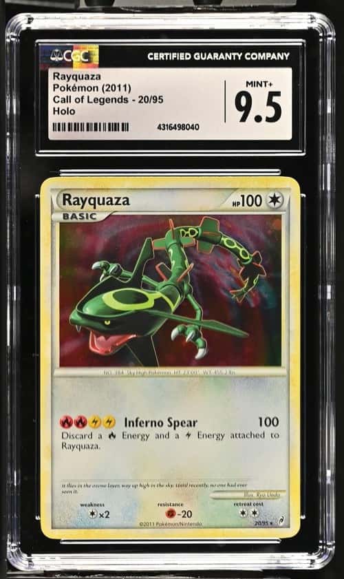 2011 Pokémon Rayquaza Holo Call of Legends #20/95 CGC 9.5