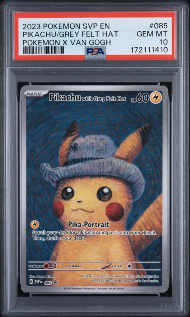 Pikachu/Grey Felt Hat