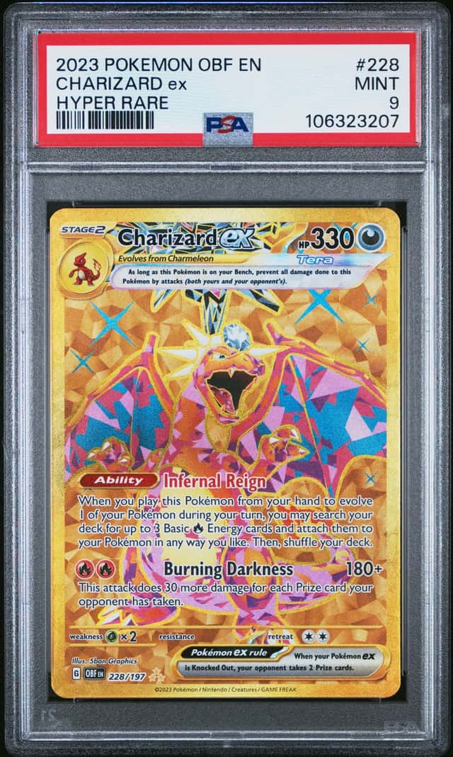 2023 Pokemon OBF En-Obsidian Flames Charizard EX Hyper Rare