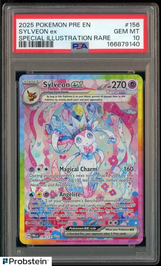 2025 Pokemon Pre En Special Illustration Rare #156 Sylveon Ex PSA 10 GEM MINT