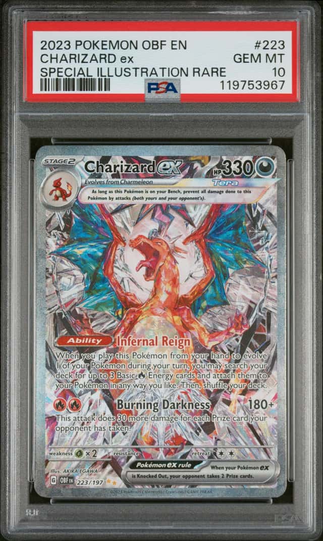 2023 Pokemon SV Charizard ex Special Illustration Rare #223/197 PSA 10 GEM MINT
