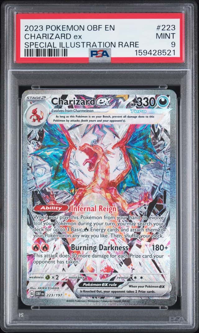 2023 Pokemon SV Charizard ex Special Illustration Rare #223/197 PSA 9