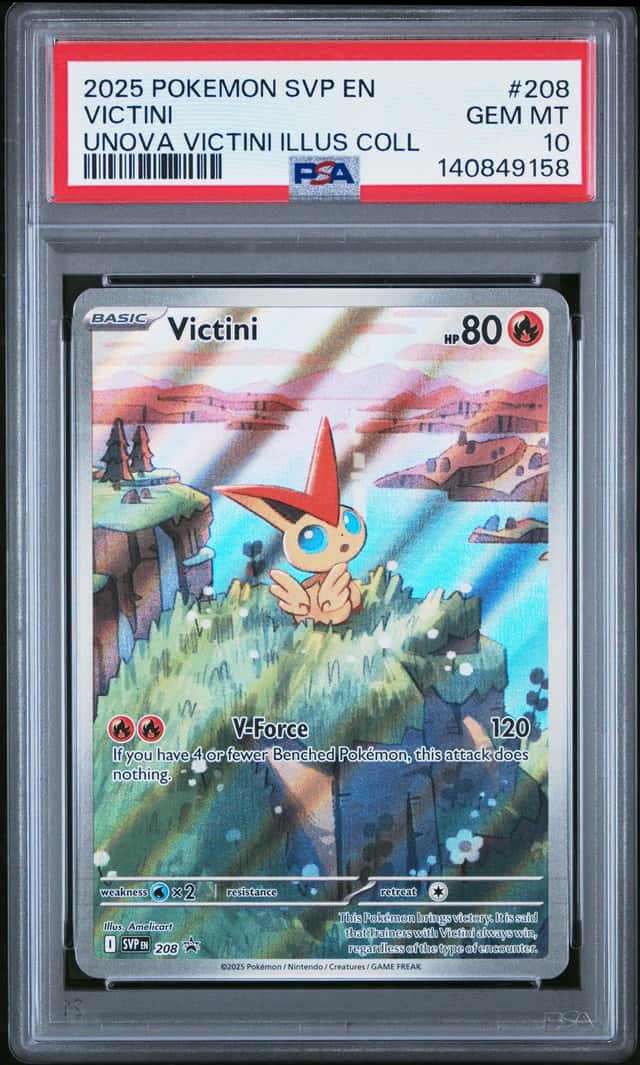 2025 Pokemon SV Black Star Promos Victini 2024 #208 PSA 10 GEM MINT (58)