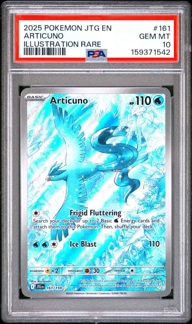 Pokemon Articuno Journey Together 161/159 Illustration Rare PSA 10 Gem Mint