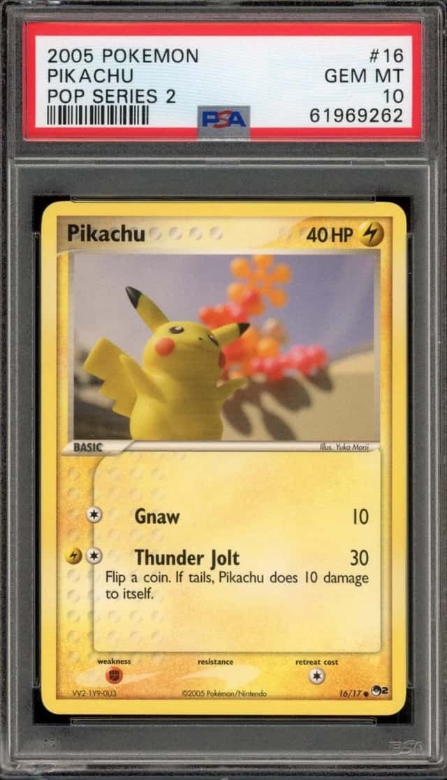 Pokemon Pikachu Pop Series 2 16/17 PSA 10 Gem Mint