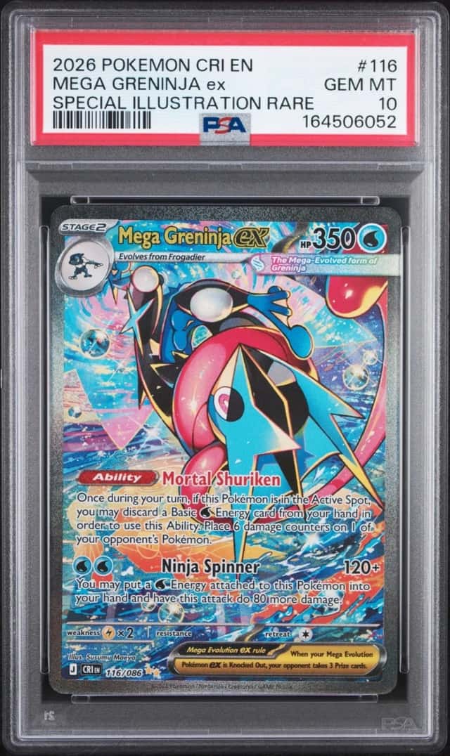 Pokemon Mega Greninja ex Chaos Rising 116 Special Illustration Rare PSA 10