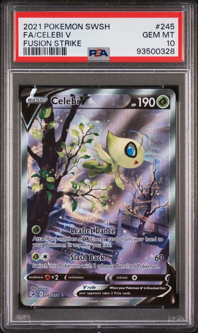 Pokemon Celebi V Fusion Strike Full Alt Art 245/264 PSA 10 Gem Mint
