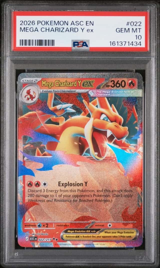 2026 POKEMON ASC EN-ASCENDED HEROES #022 MEGA CHARIZARD Y EX PSA 10