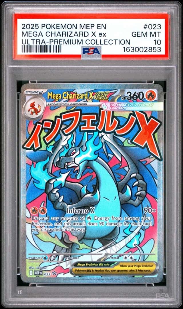 2025 POKEMON MEP EN-ME ULTRA-PREMIUM COLLECTION #023 MEGA CHARIZARD X EX PSA 10