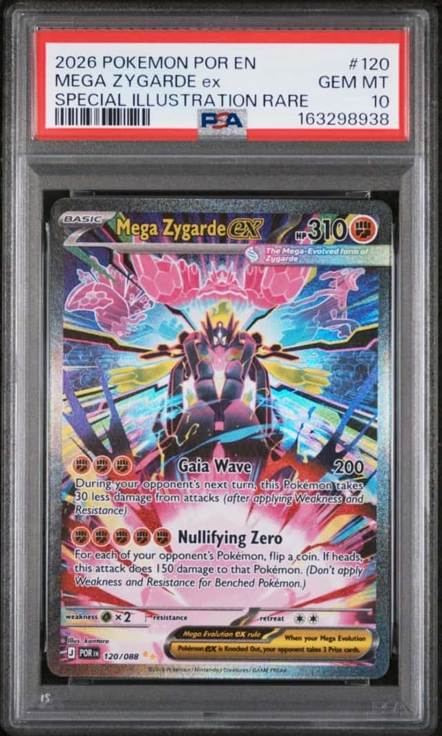2026 POKEMON PERFECT ORDER SPECIAL ILLUSTRATION RARE MEGA ZYGARDE EX PSA 10
