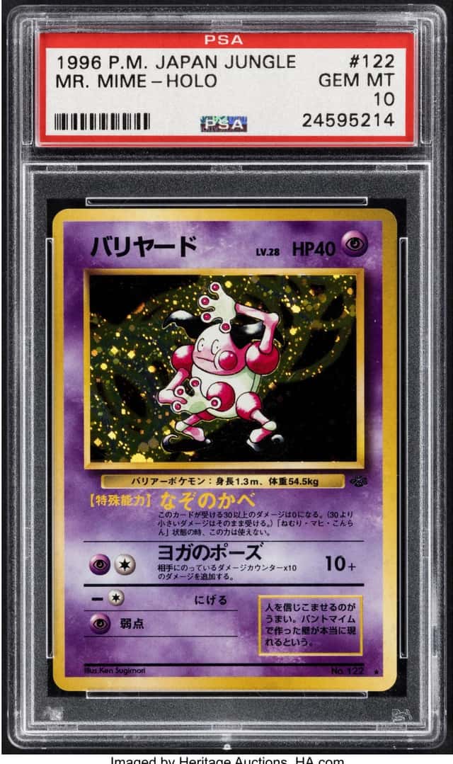Pokémon Mr. Mime 122 Japanese Jungle PSA Trading Card...