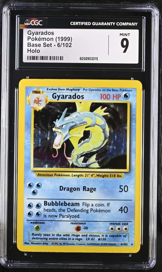 1999 Pokemon Base Set Holo Gyarados #6 CGC 9 MINT