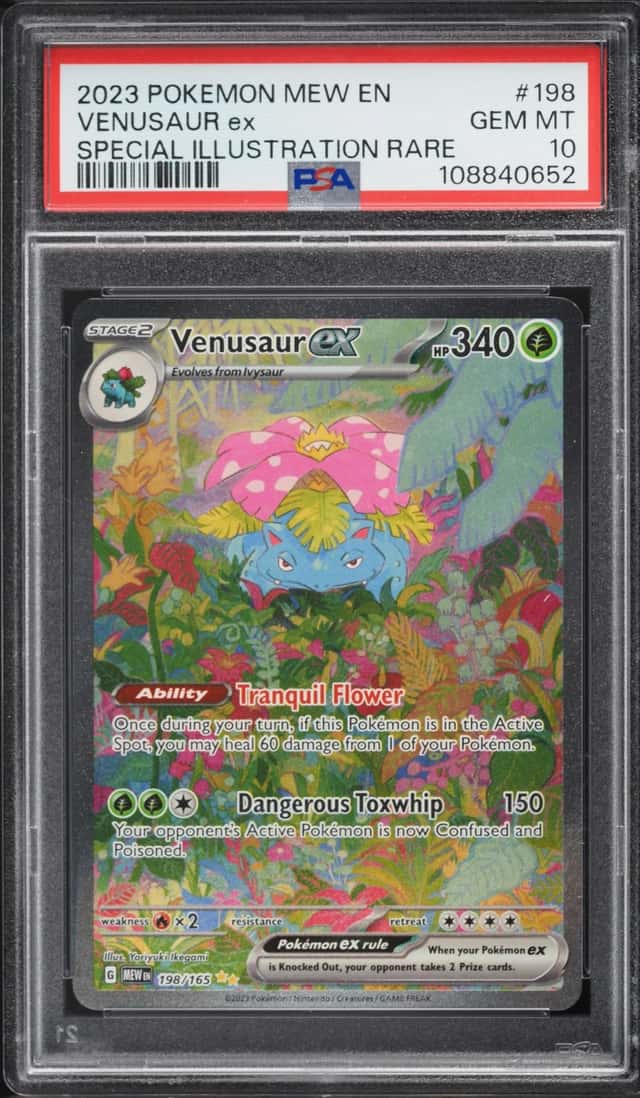 2023 Pokemon Scarlet & Violet 151 SIR Venusaur Ex #198 PSA 10 GEM MINT