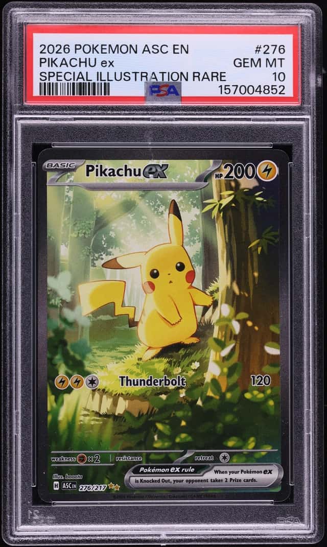 2026 Pokemon Mega Evolution Ascended Heroes SIR Pikachu ex #276 PSA 10 GEM MINT