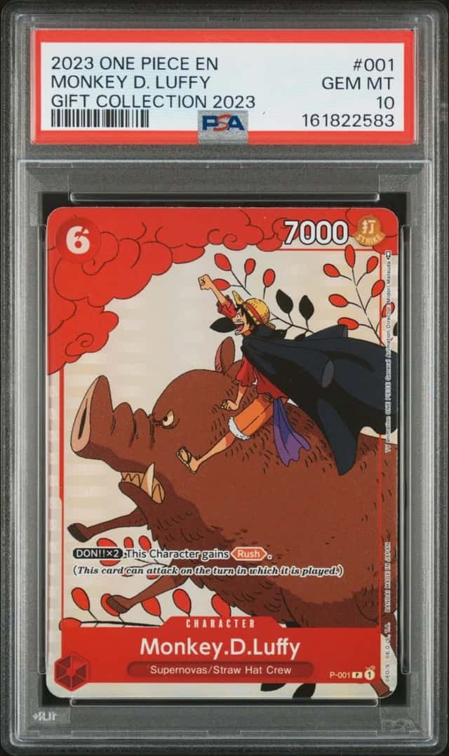 One Piece Monkey D. Luffy Gift Coll. 2023 P-001 PSA 10 Gem Mint