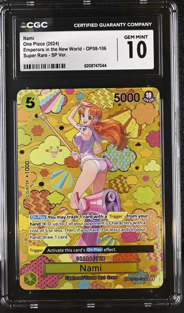 One Piece Nami Emperors In The New World OP08-106 Sp Ver. CGC 10 Gem Mint
