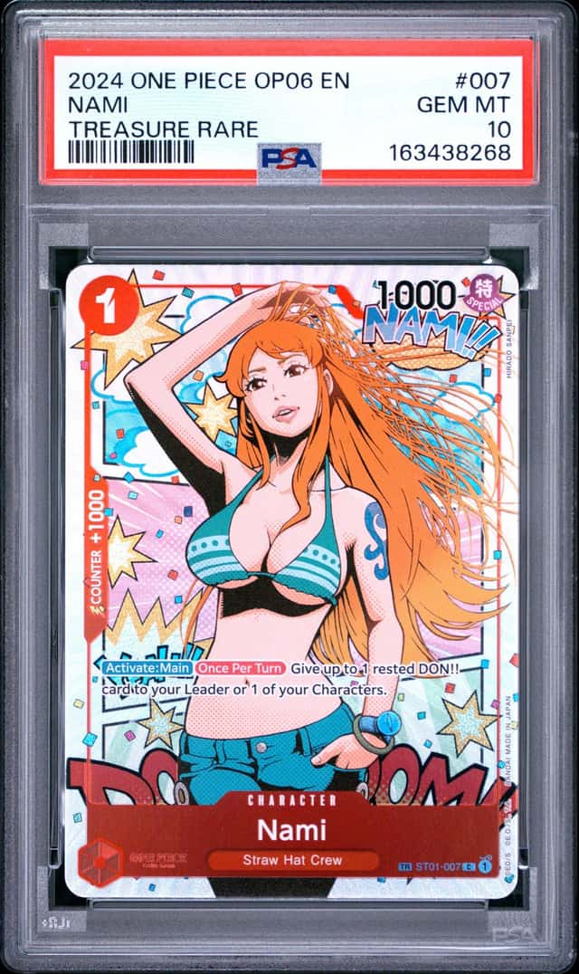 NAMI ALT ART ONE PIECE ST01-007 2022 WINGS OF THE CAPTAIN FOIL EN PSA 10
