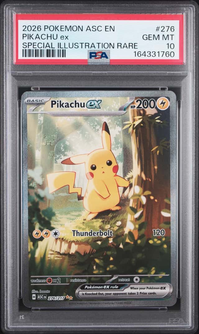 2026 Pokemon Pikachu ex Special Illustration Rare #276/217 PSA 10 GEM MINT