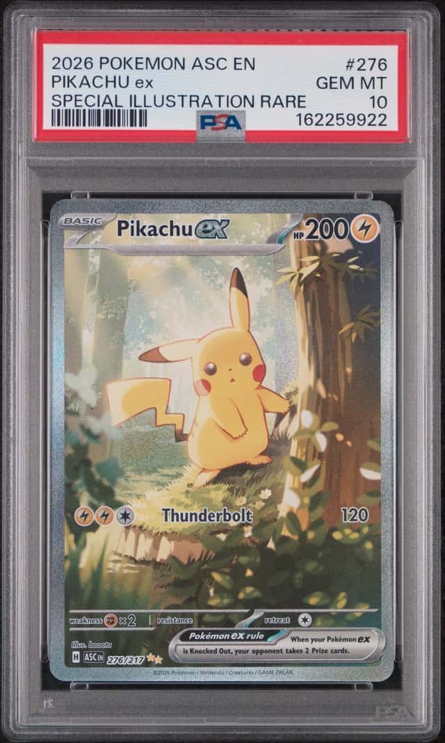 2026 Pokemon Pikachu ex Special Illustration Rare #276/217 PSA 10 GEM MINT