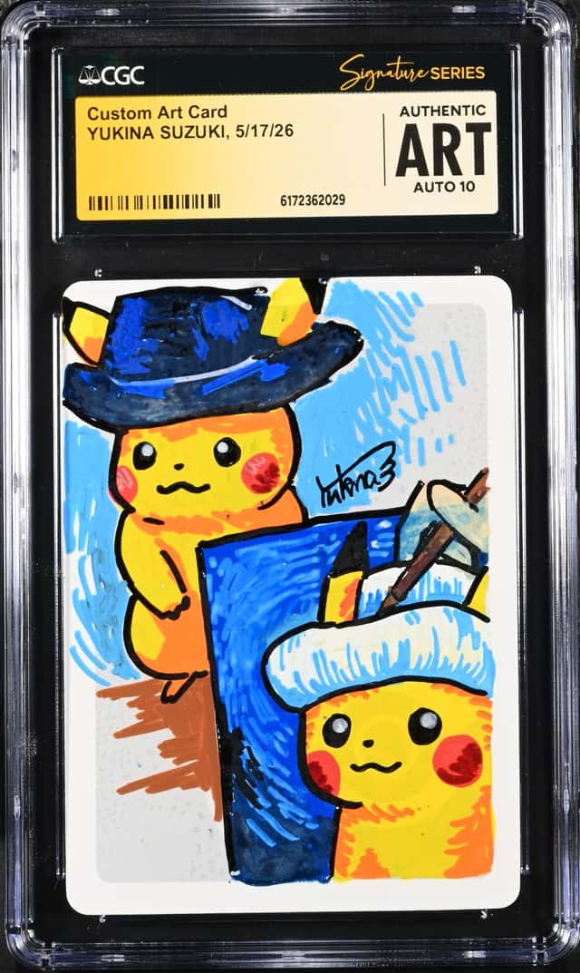 The Pokémon Company Pikachu Custom Art Card Yukina Suzuki Auto CGC 10 2026