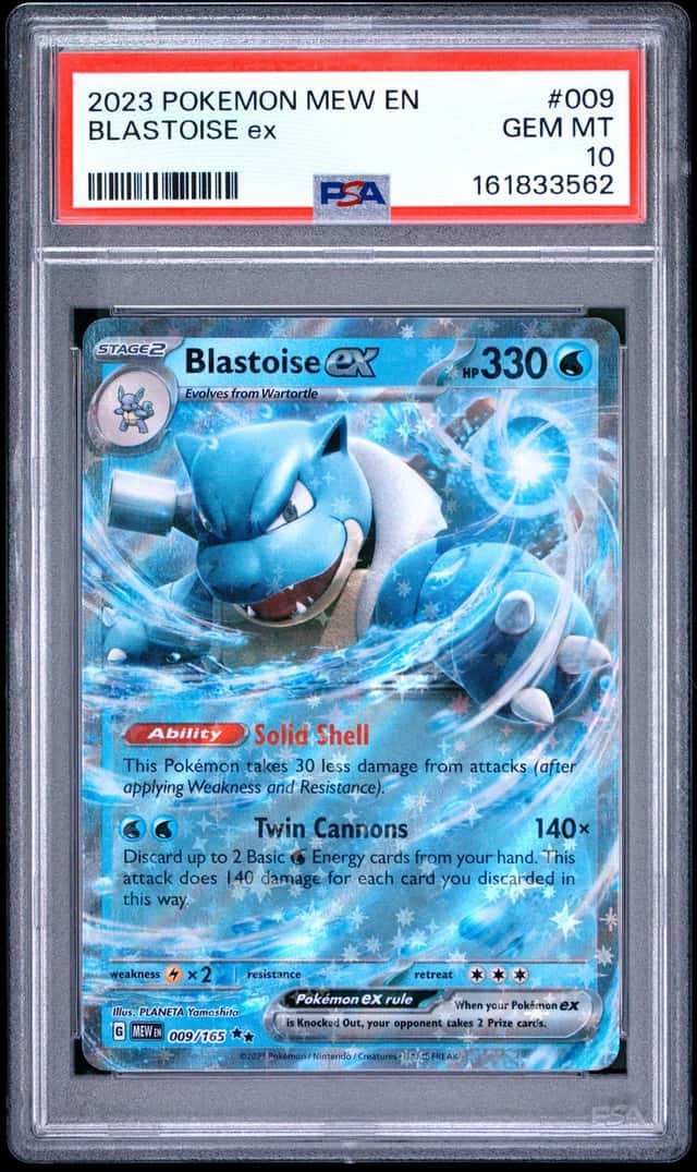 2023 Pokemon SV 151 Blastoise ex #009/165 PSA 10 GEM MINT GEM MINT