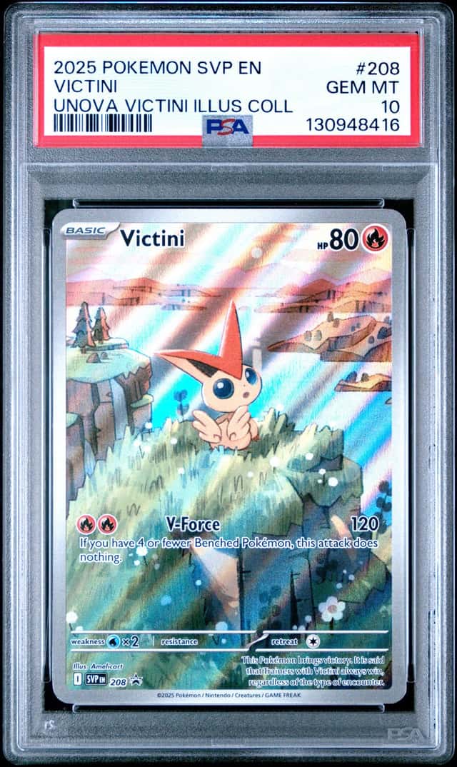 2025 Pokemon SV Black Star Promos Victini 2024 #208 PSA 10 GEM MINT (16)