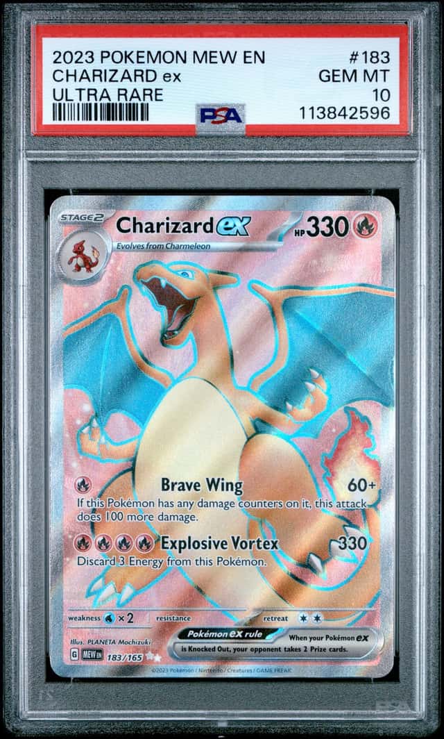Pokemon Charizard ex 151 183/165 Ultra Rare PSA 10 Gme Mint