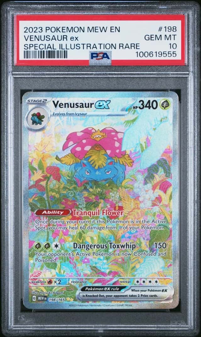 Pokemon Venusaur ex 151 198/165 Special Illustration Rare PSA 10 Gem Mint