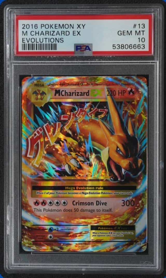 2016 POKEMON XY EVOLUTIONS #13/108 MEGA CHARIZARD EX PSA 10
