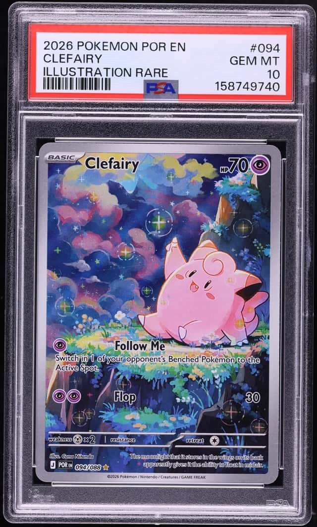 2026 Pokemon Mega Evolution Perfect Order IR Clefairy #094 PSA 10 GEM MINT