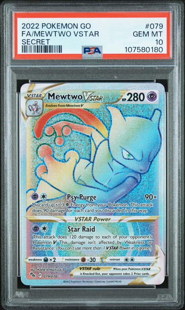 Mewtwo VSTAR (Secret) 079/078 Pokémon GO Holo